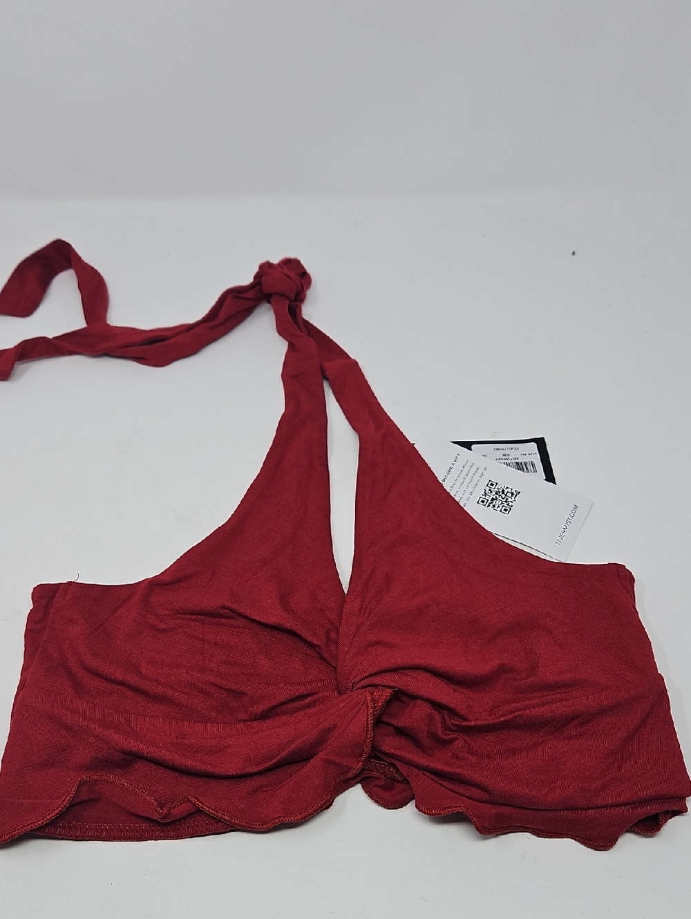 Tiger Mist Denali Top 2.0 Red Halter Knot Bralette